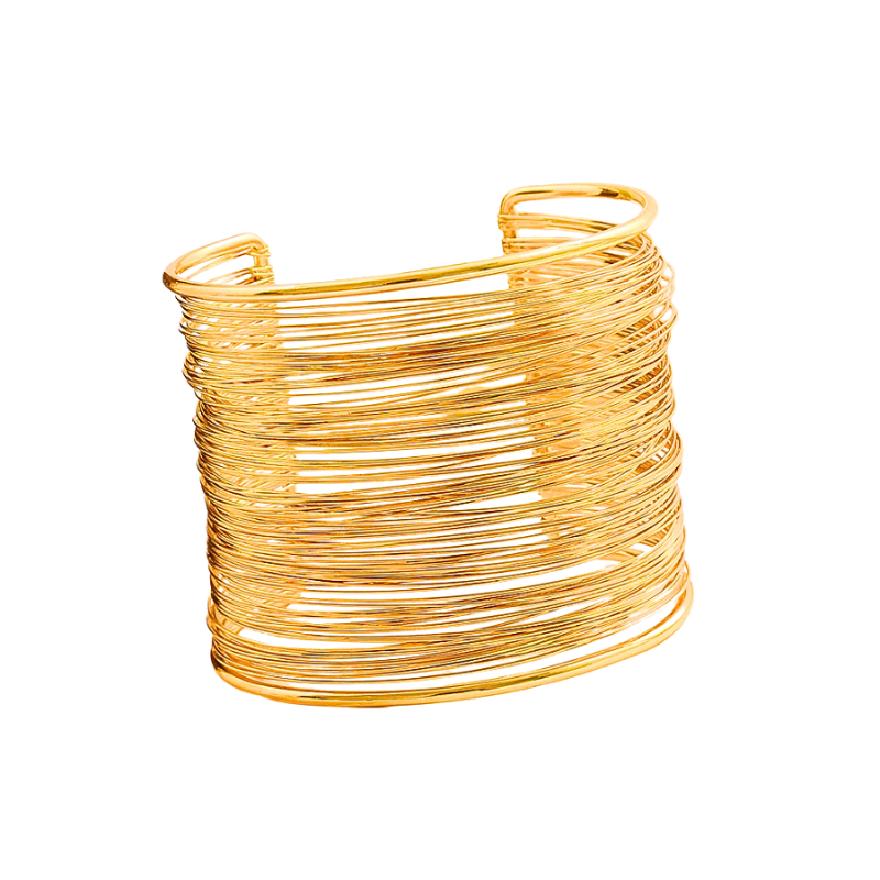 Vintage Hyperbolic Bracelet Cuff Bangle - NobleHeritageCharms