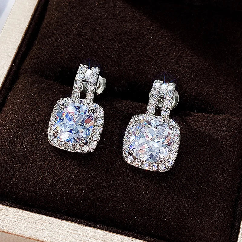 Earrings Iced Pendant - NobleHeritageCharms