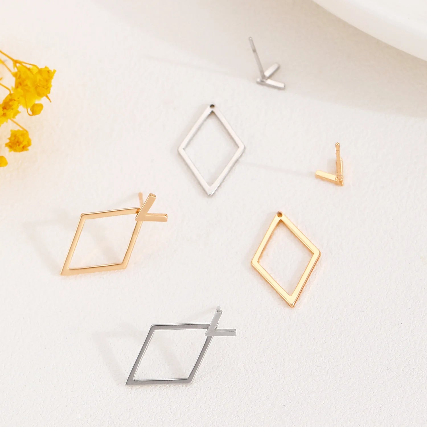 Minimalist Geometric Earrings - NobleHeritageCharms