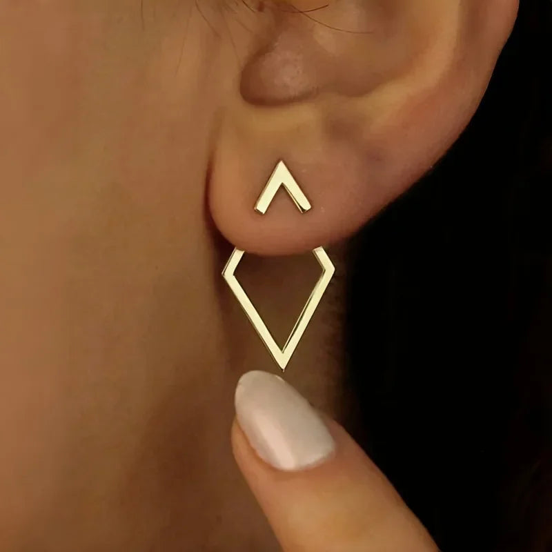 Minimalist Geometric Earrings - NobleHeritageCharms