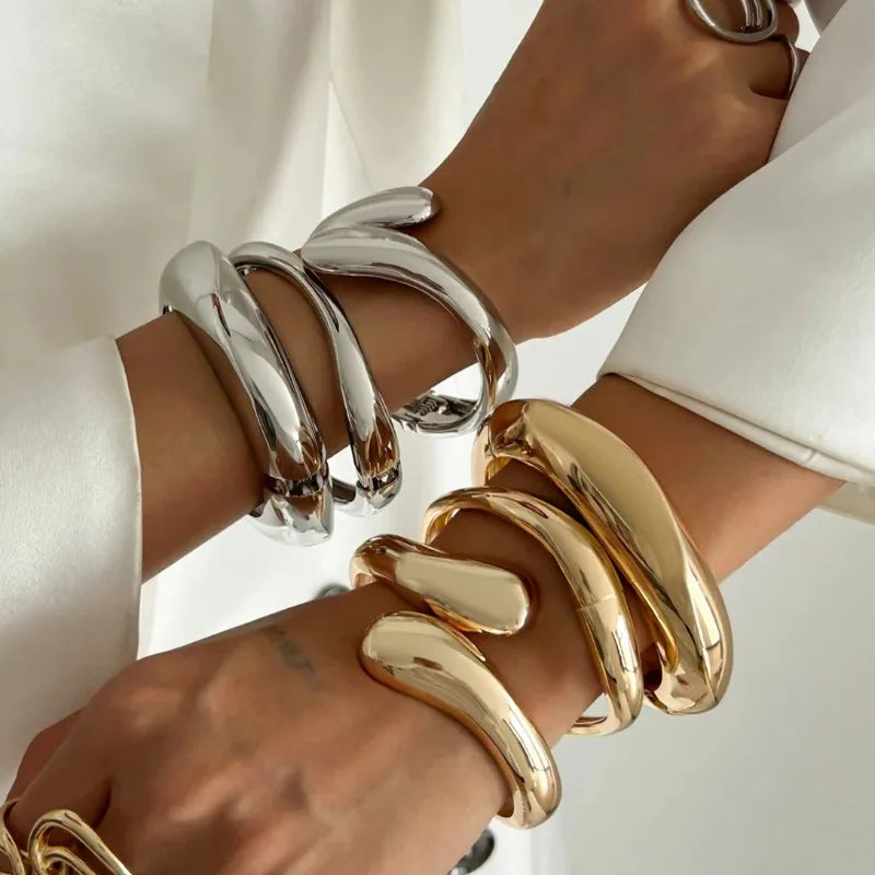 Geometric Metal Cuff - NobleHeritageCharms