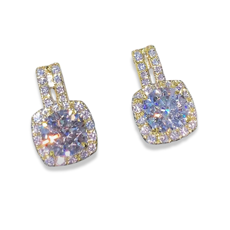 Iced Pendant Earrings - NobleHeritageCharms
