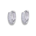 Pavè Iced Hoop Earrings - NobleHeritageCharms
