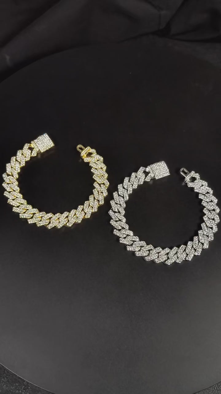 Iced Cuban  Bracelet