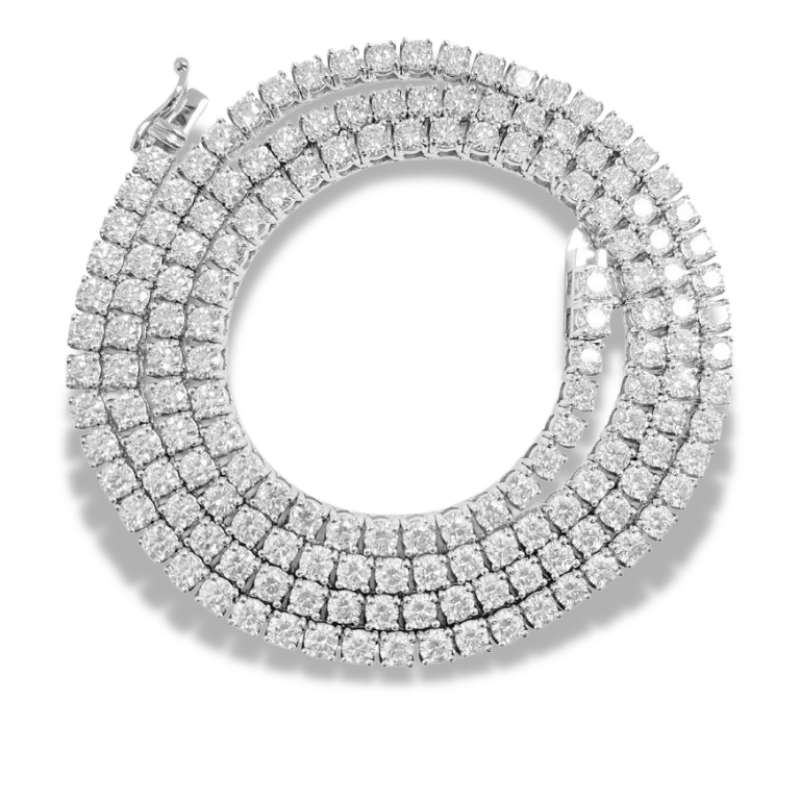 Tennis Iced Necklace - NobleHeritageCharms